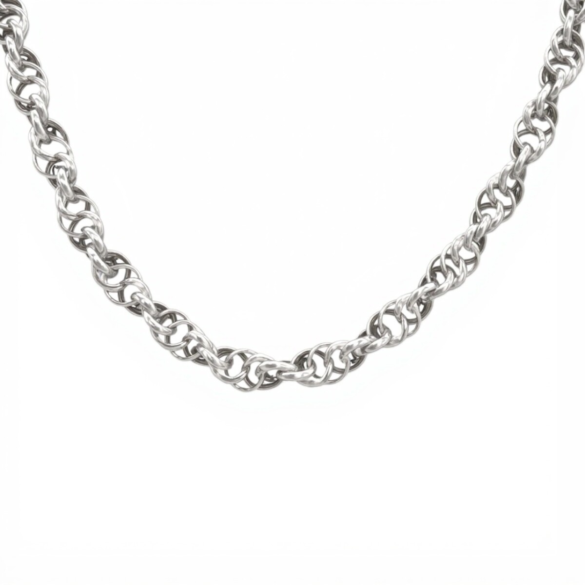 Cadena Tourbillon doble - Plata 925 - Sin Piedra - CD3404 - sinpiedra 