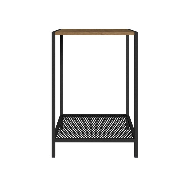 Mesa Lateral Metro Aacero Madera Estante Rejilla Mlmt915mn MESA LATERAL METRO