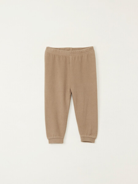 Set camiseta - pantalón lanilla Tostado