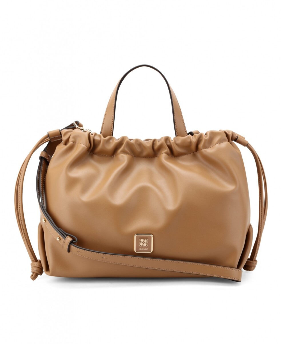 Satchel Handbag Sudney - Dark Camel 