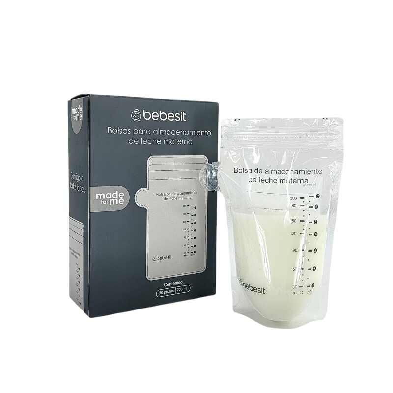 Set de 30 Bolsas de almacenamiento de leche de 200 ml Bebesit Set de 30 Bolsas de almacenamiento de leche de 200 ml Bebesit