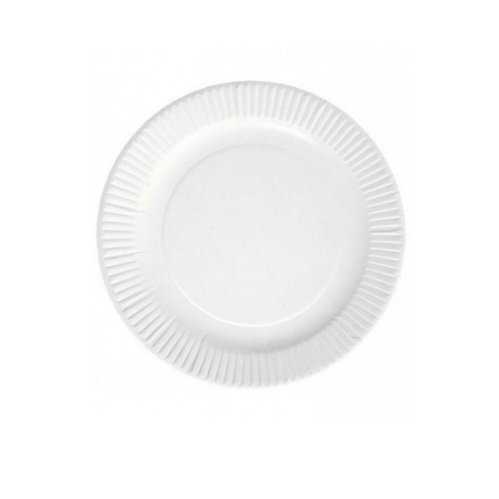 Plato Llano 20 Cm Blanco Nature JUIN PLATO CARTON LLANO BLANCO NATURE 20 CM