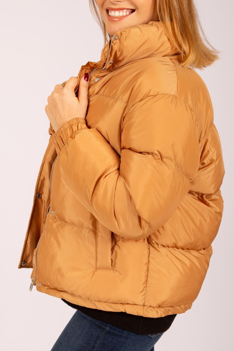 Campera puffer Libia Beige