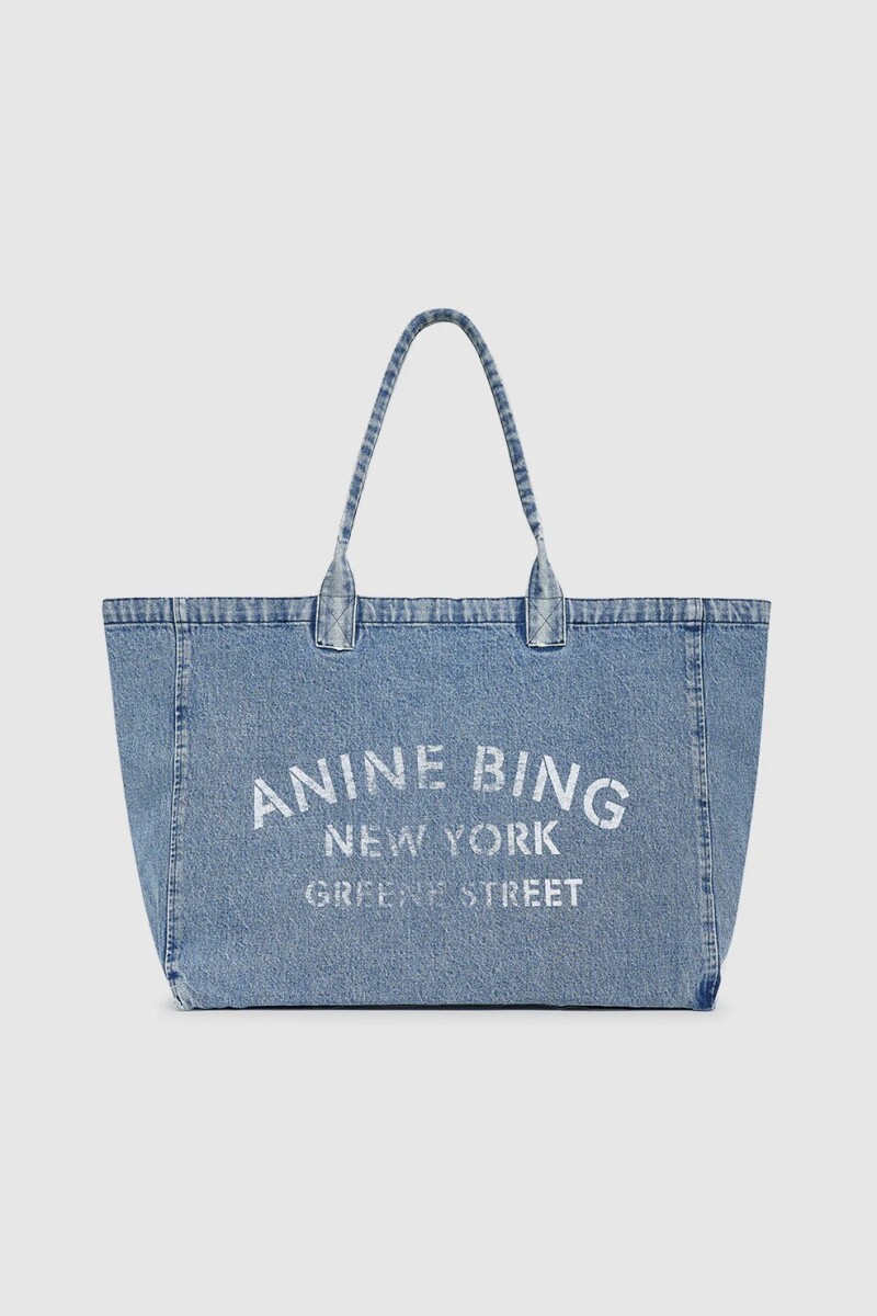 LEO DENIM TOTE Azul