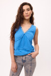 Top Malú Azul