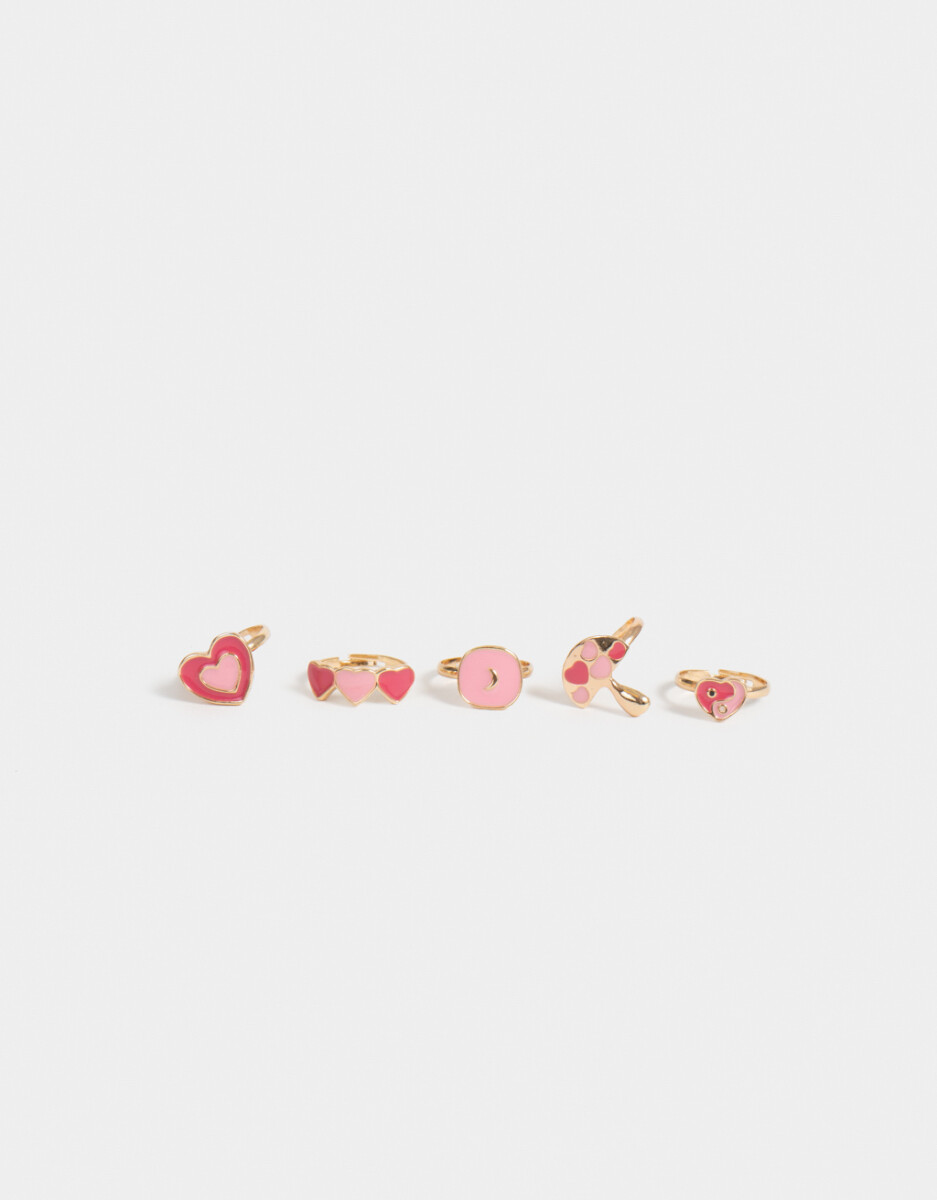 Set De 5 Anillos Infantiles 