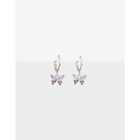 Aros Argollas Cubic zirconia Plateado