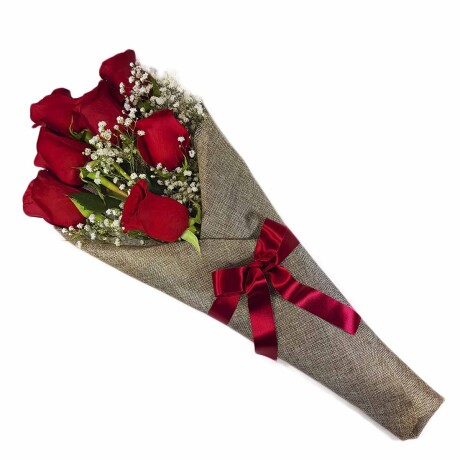 Ramo de rosas naturales 6 rosas