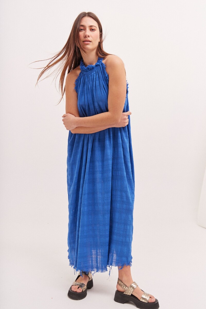 Vestido Imperial Azul Francia