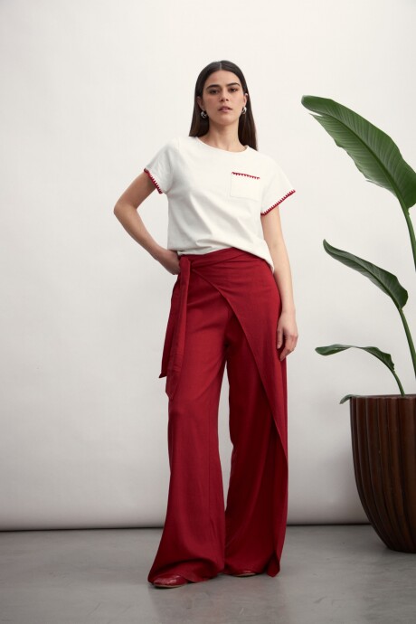 Remera Gloria Blanco/Bord�