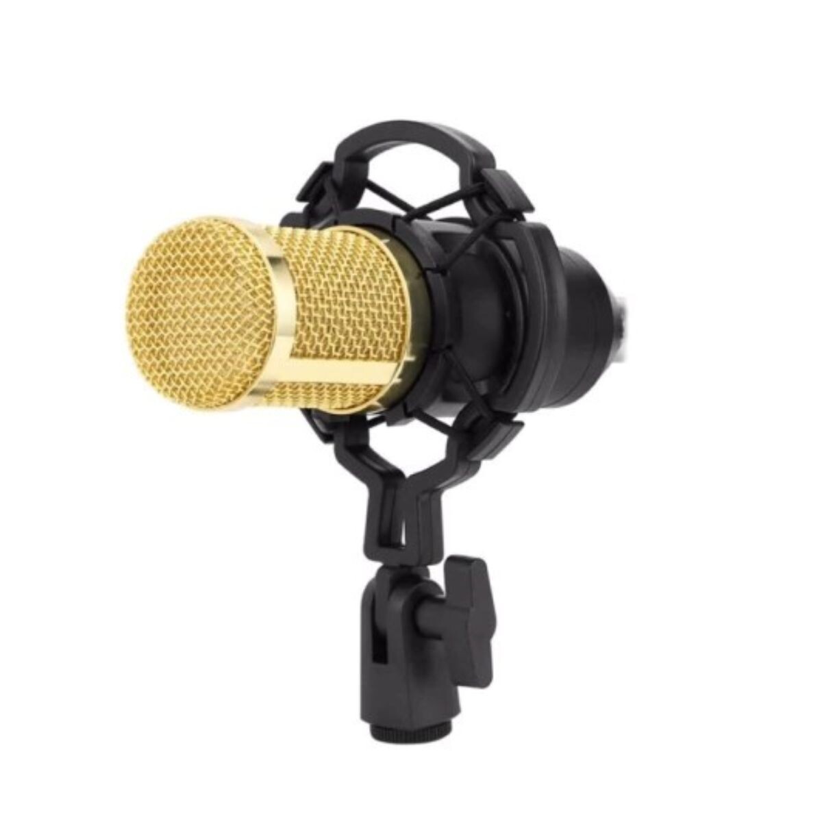 Microfono Condensador Kit Grabación Brazo Articulado Youtuber Gamer Pro Usb Imback Color Dorado 