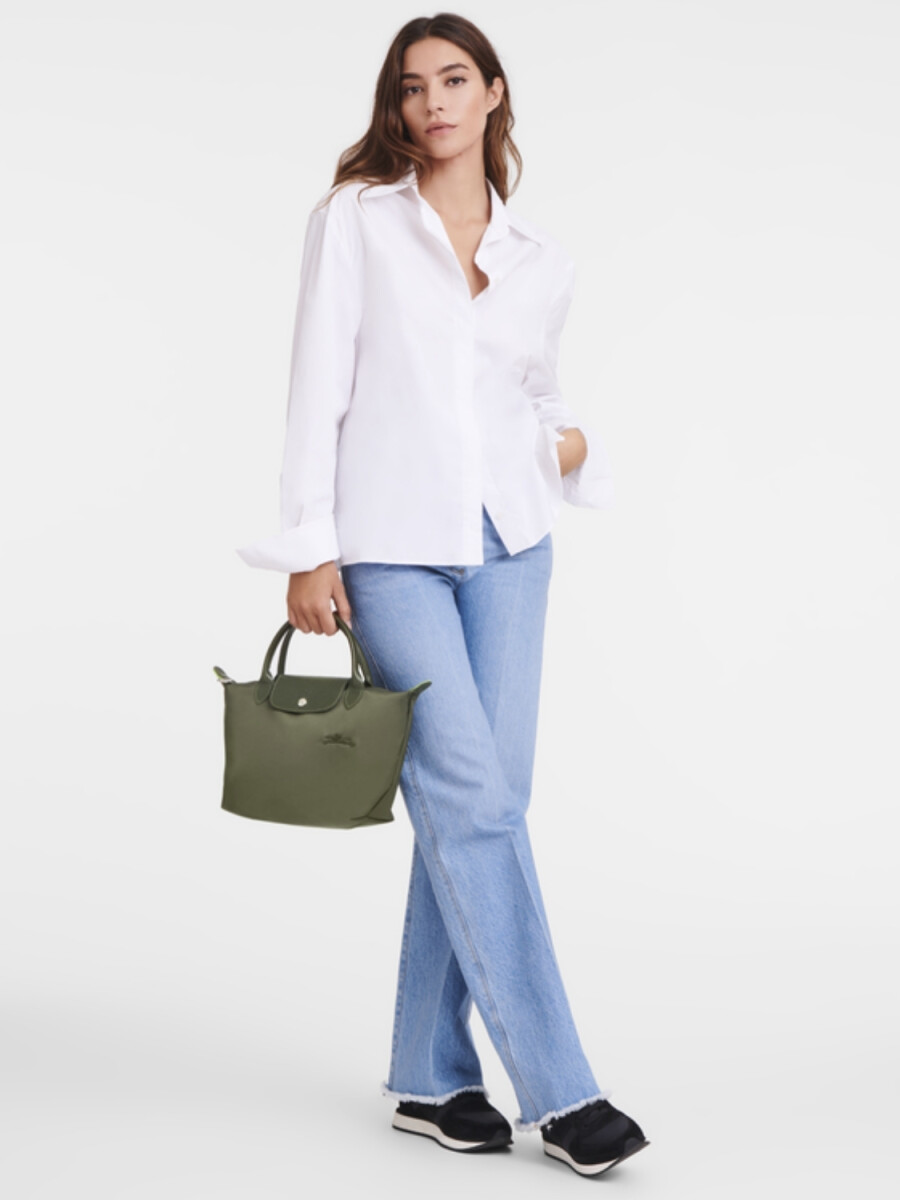 Longchamp - Le Pliage Green Bolso con Asa Superior S - 0 