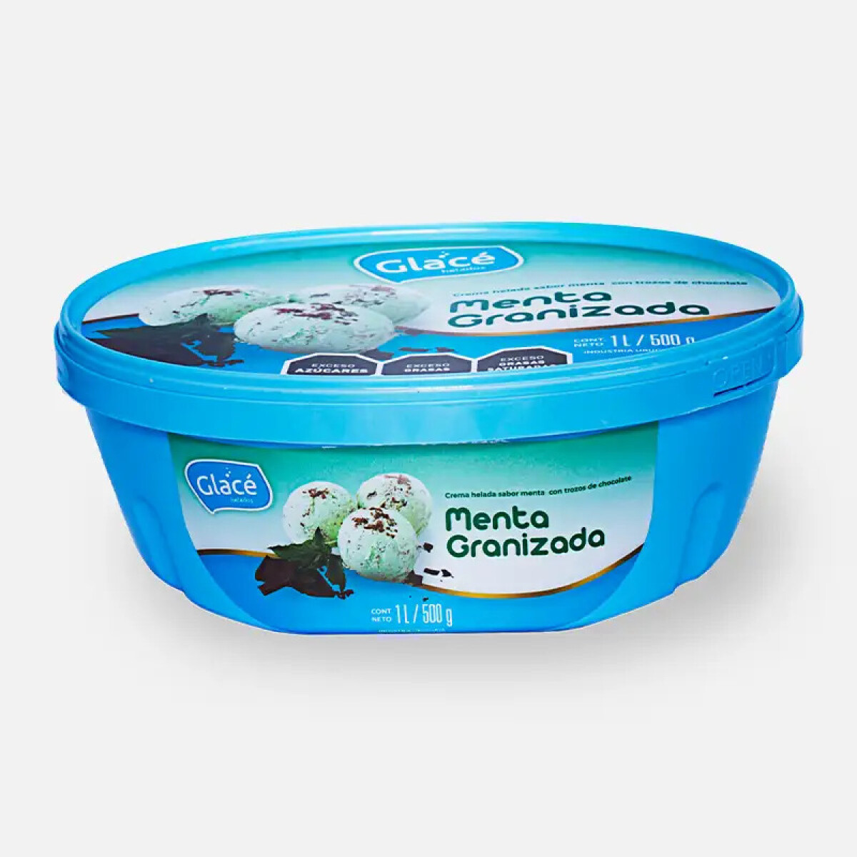 Helado Glacé Premium Menta Granizada - 1 lt 