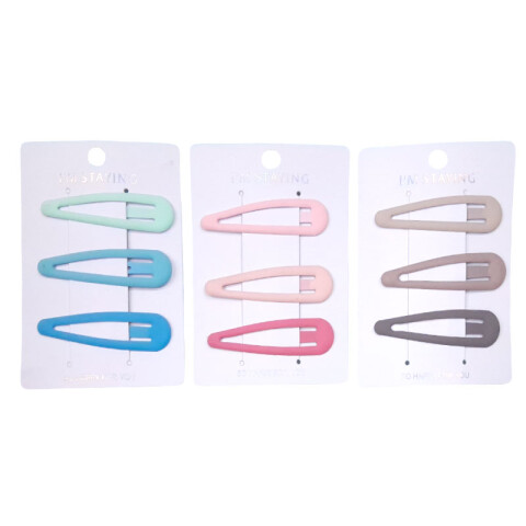 Broches pinzas de colores para el cabello 3pcs Broches Pinzas De Colores Para El Cabello 3pcs