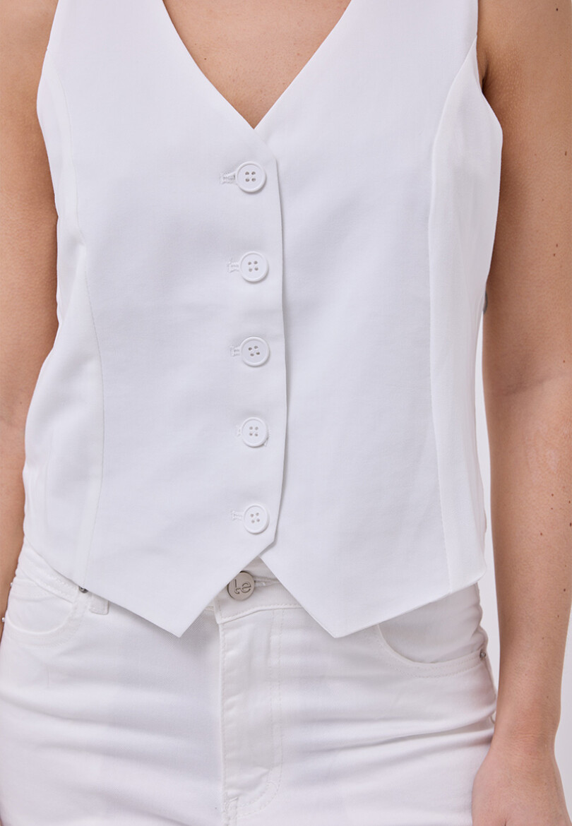 Chaleco Roma Blanco