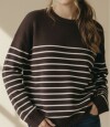 Sweater Rayado Marron