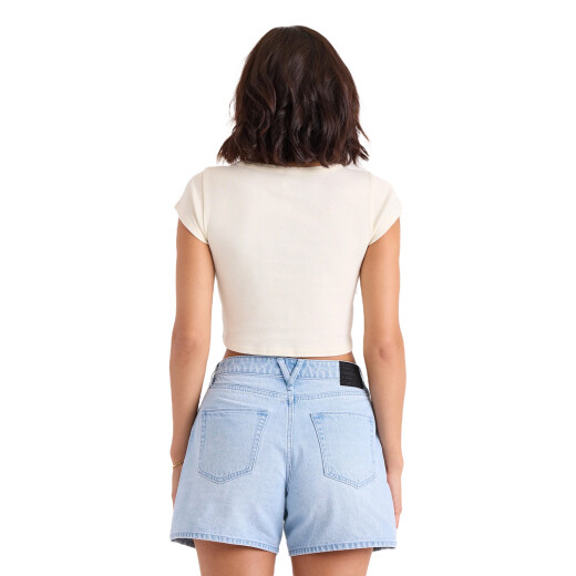Remera Volcom Flip Side 1991 Mid Tee - Blanco Remera Volcom Flip Side 1991 Mid Tee - Blanco