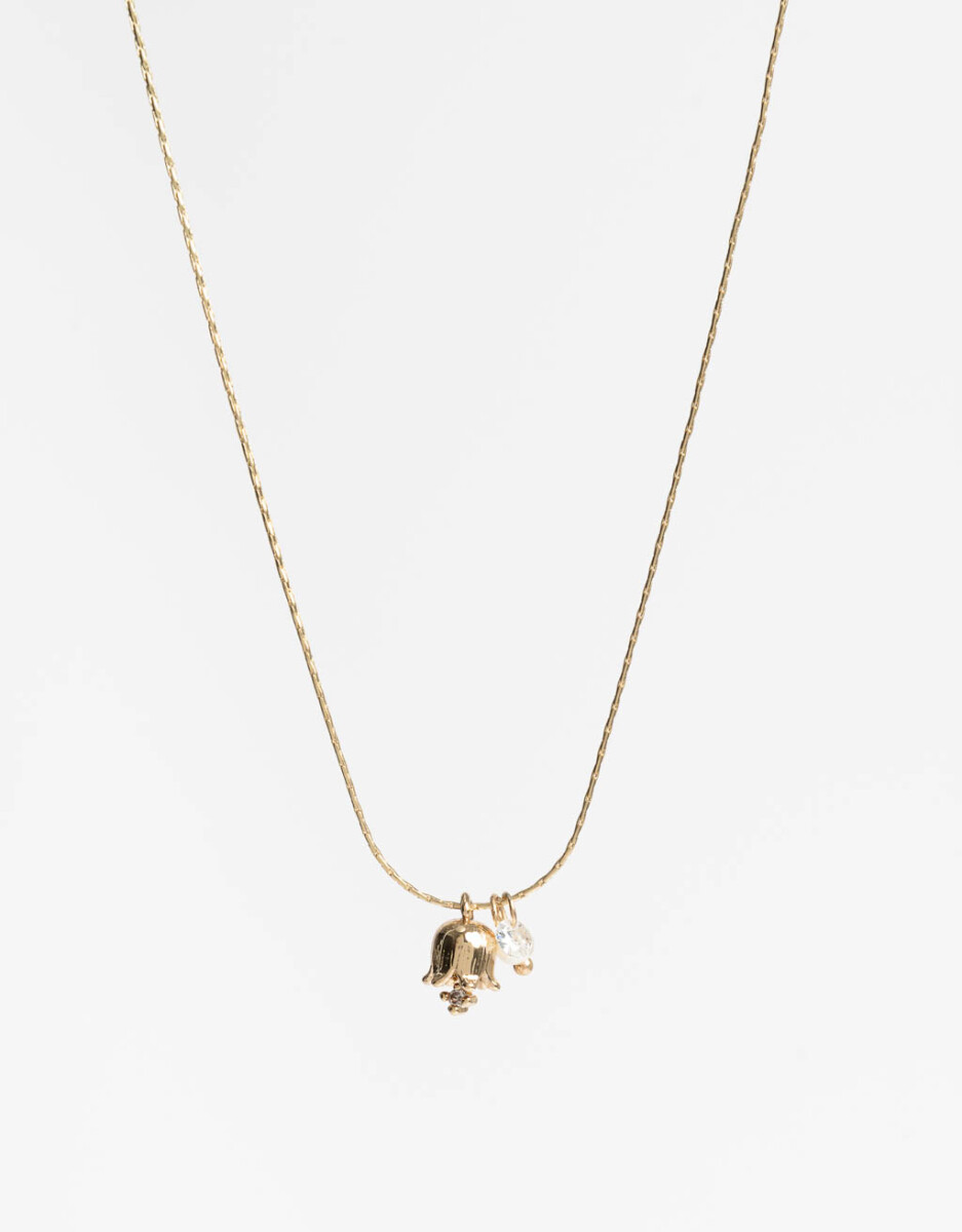 Collar Con Dije Tulipán 