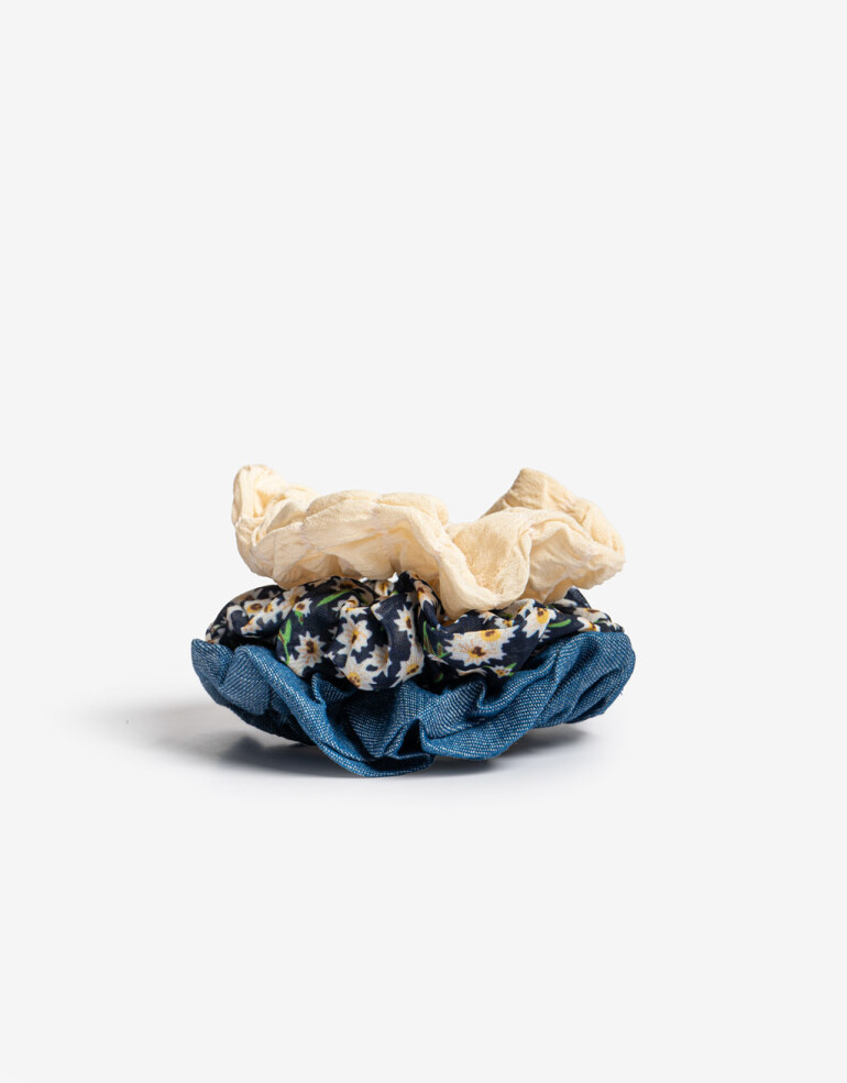 Skunzies Set De Scrunchies - Combinacion Multicolor