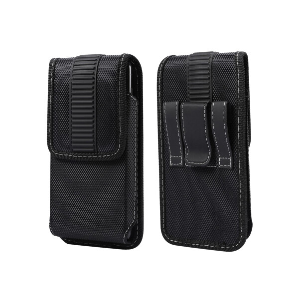 Estuche vertical para cinto con clip color negro Estuche Vertical Para Cinto Con Clip Color Negro