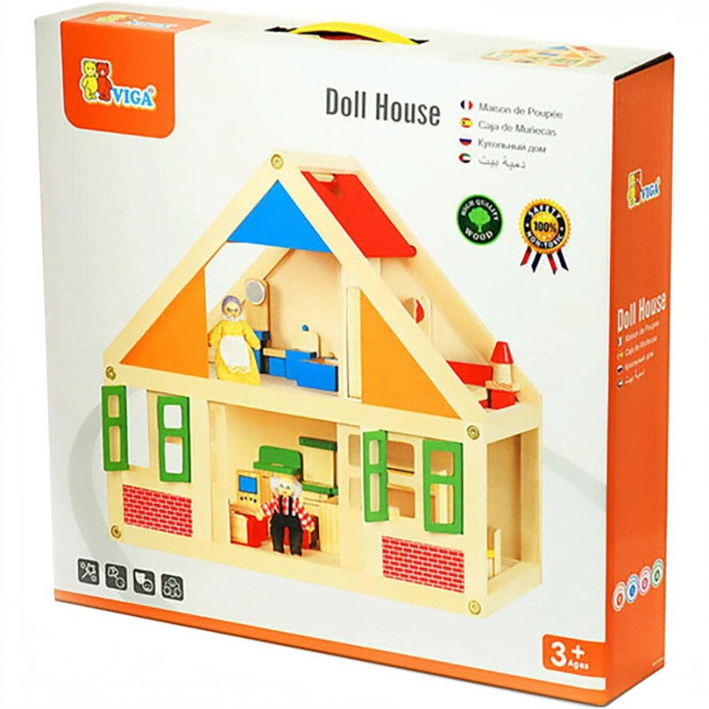 Casa de Muñecas de Madera Viga 2 Pisos Casa de Muñecas de Madera Viga 2 Pisos