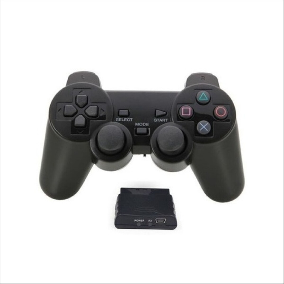 Joystick inalámbrico para PS3 PS2 PC Negro 
