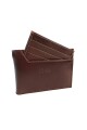 Billetera - Cuero Genuino con Tarjetero Extraíble Marrón