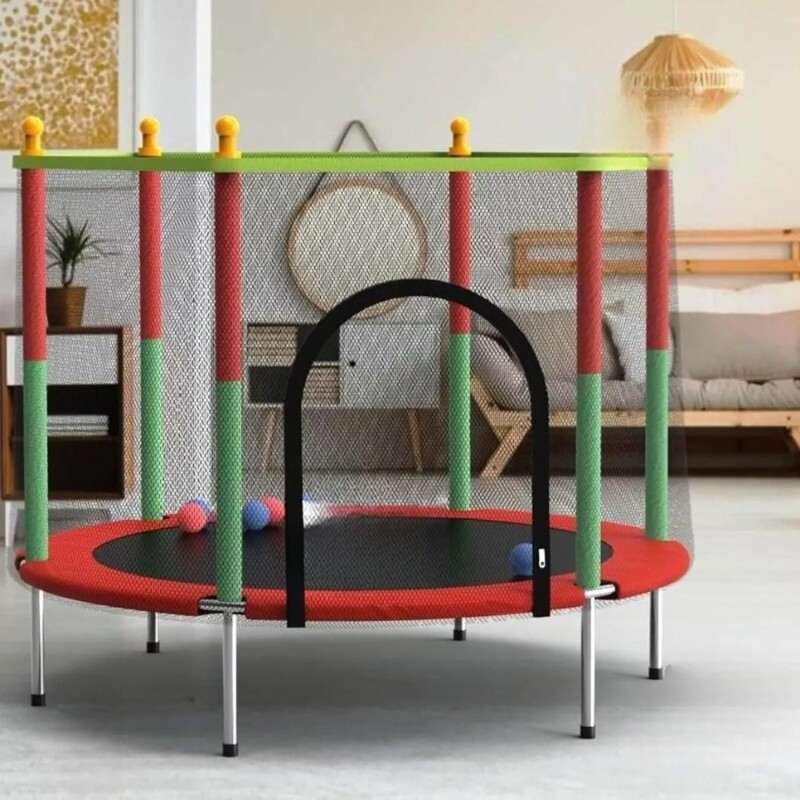 Cama Elástica Infantil 140 cm con Red de Seguridad – Diversión y ejercicio seguro para los más pequeños Cama Elástica Infantil 140 cm con Red de Seguridad – Diversión y ejercicio seguro para los más pequeños