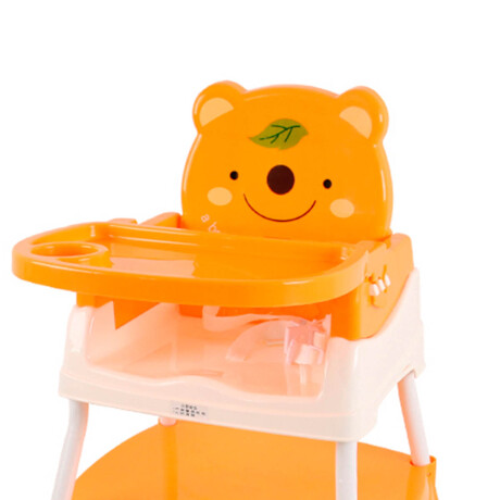 Silla De Comer Para Bebe Multiuso Tres En 1 Mesa Y Silla Naranja