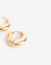 Aros Argollas Metal Argollas Metal Bold - Dorado