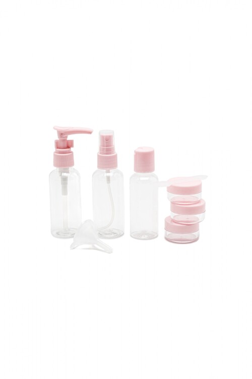 Set Botellas para Viaje Rosa