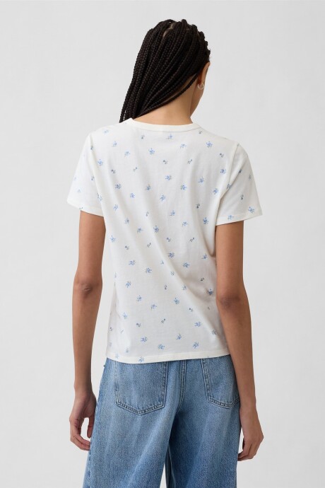 Remera Manga Corta Mujer Purple Floral
