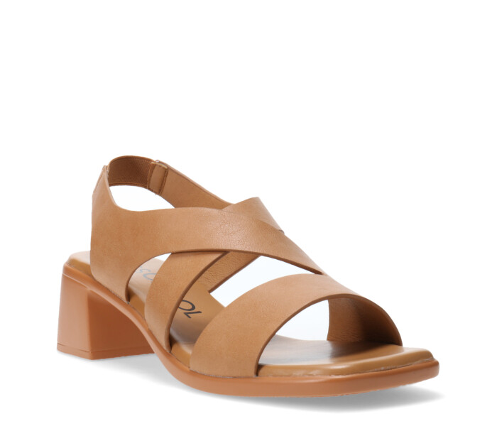 Sandalias de Mujer Miss Carol CLOVIS con taco Tan