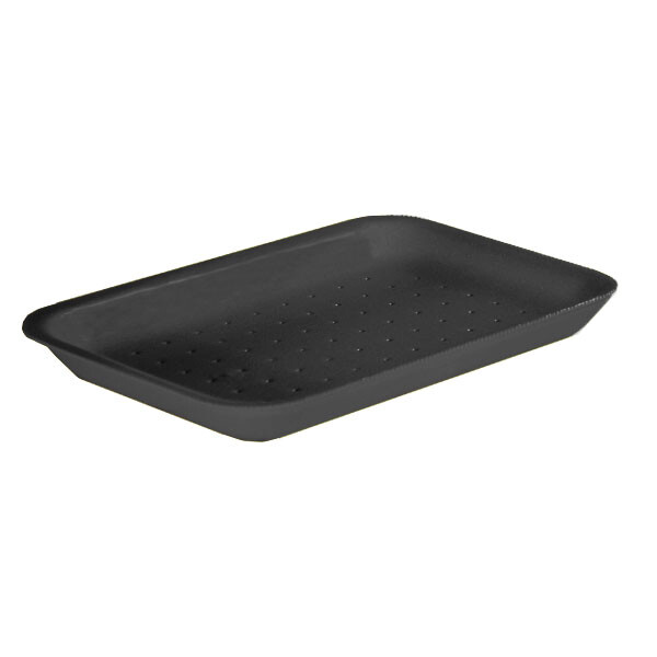 BANDEJA DE ESPUMA NEGRA ABSORBENTE/BIODEGRADABLE 24X18.5X2.1 CM. NEGRO