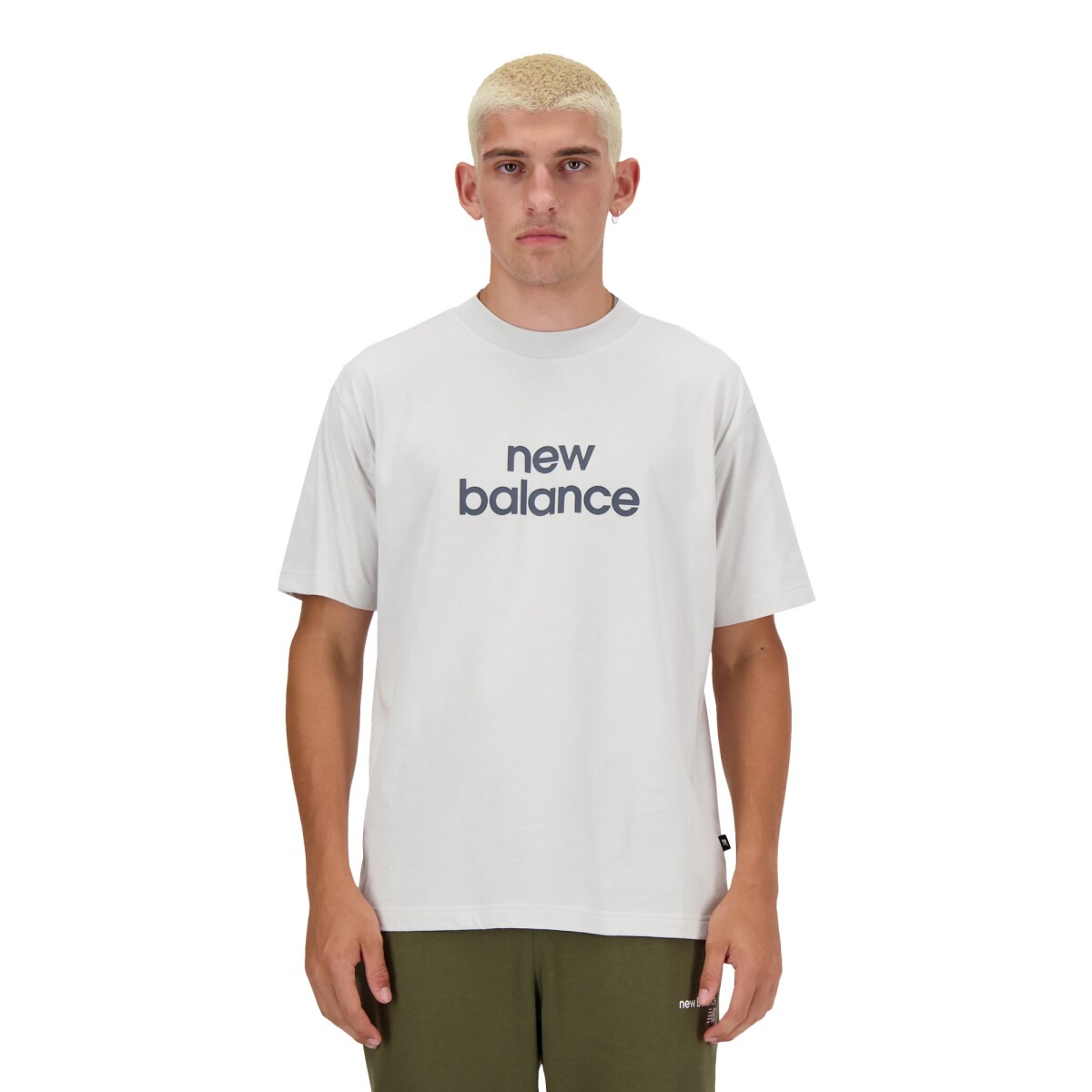 Remera New Balance de Hombre - GRAPHIC LINEAR - MT41582GYM - GREY 