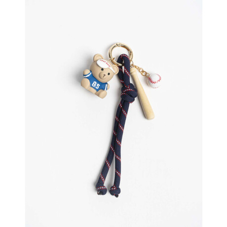 Llavero Bag Charm Baseball Combinacion Multicolor