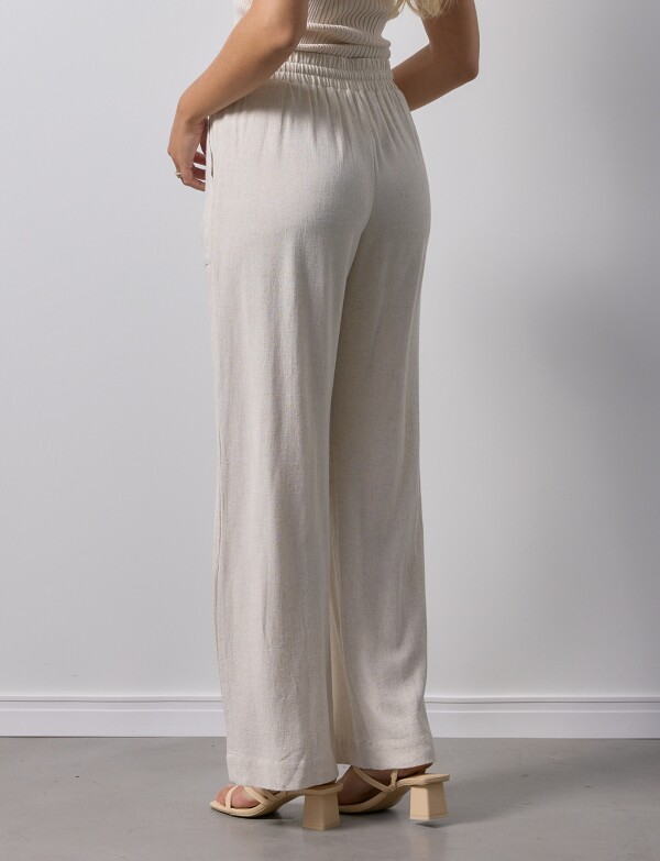 Pantalon Lino BEIGE