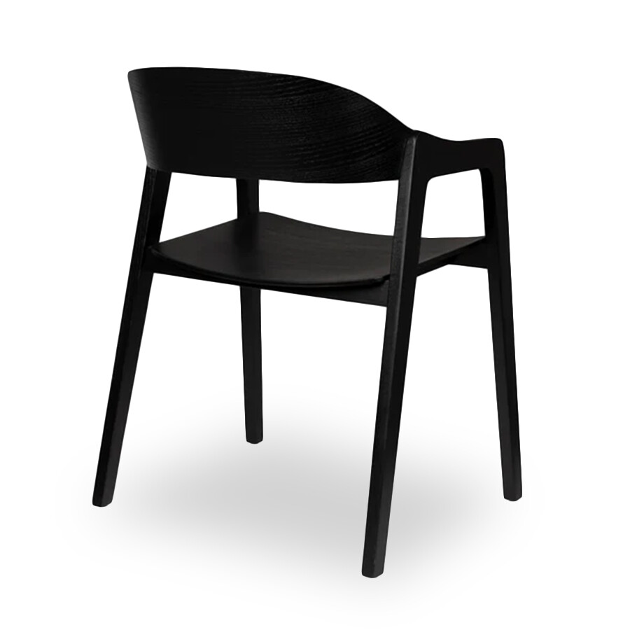 Silla Oslo Brazos Black