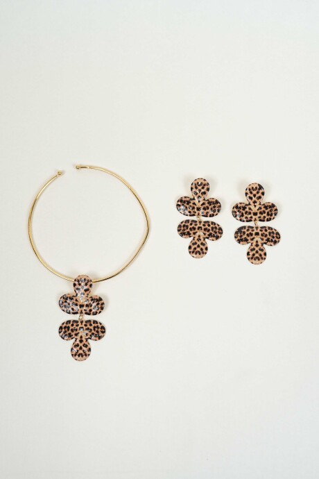Collar Becky, Set Collar Y Caravanas Estampado 1