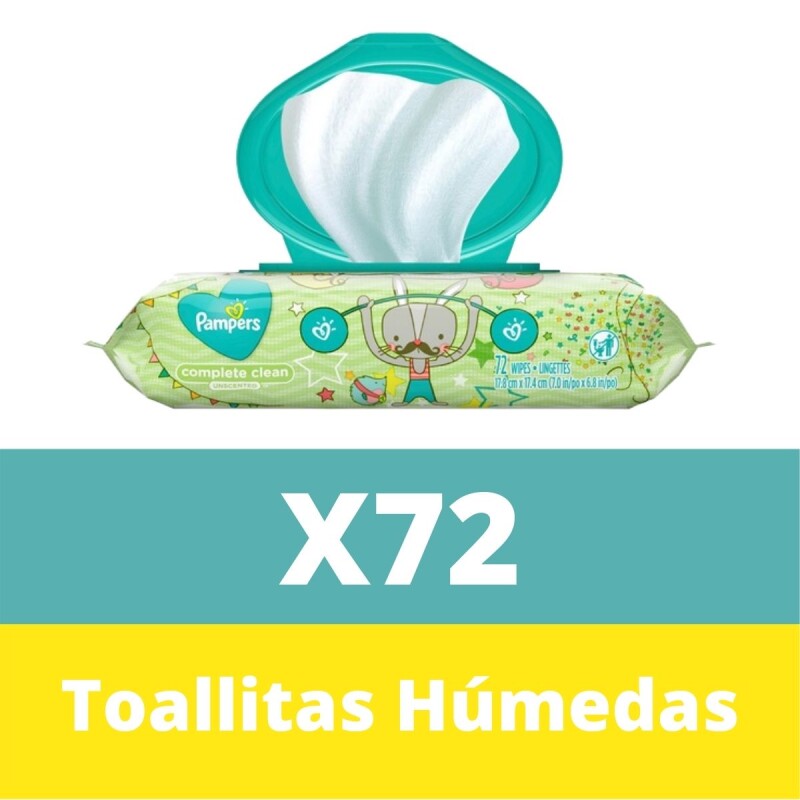 Toallitas Húmedas Pampers Complete Clean Sin Perfume X72