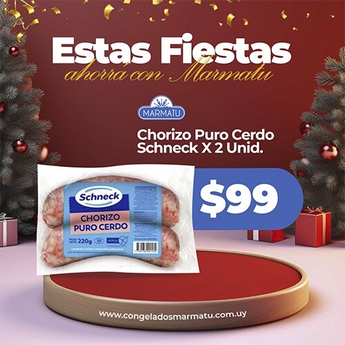 CHORIZO PURO CERDO SCHNECK POR DOS