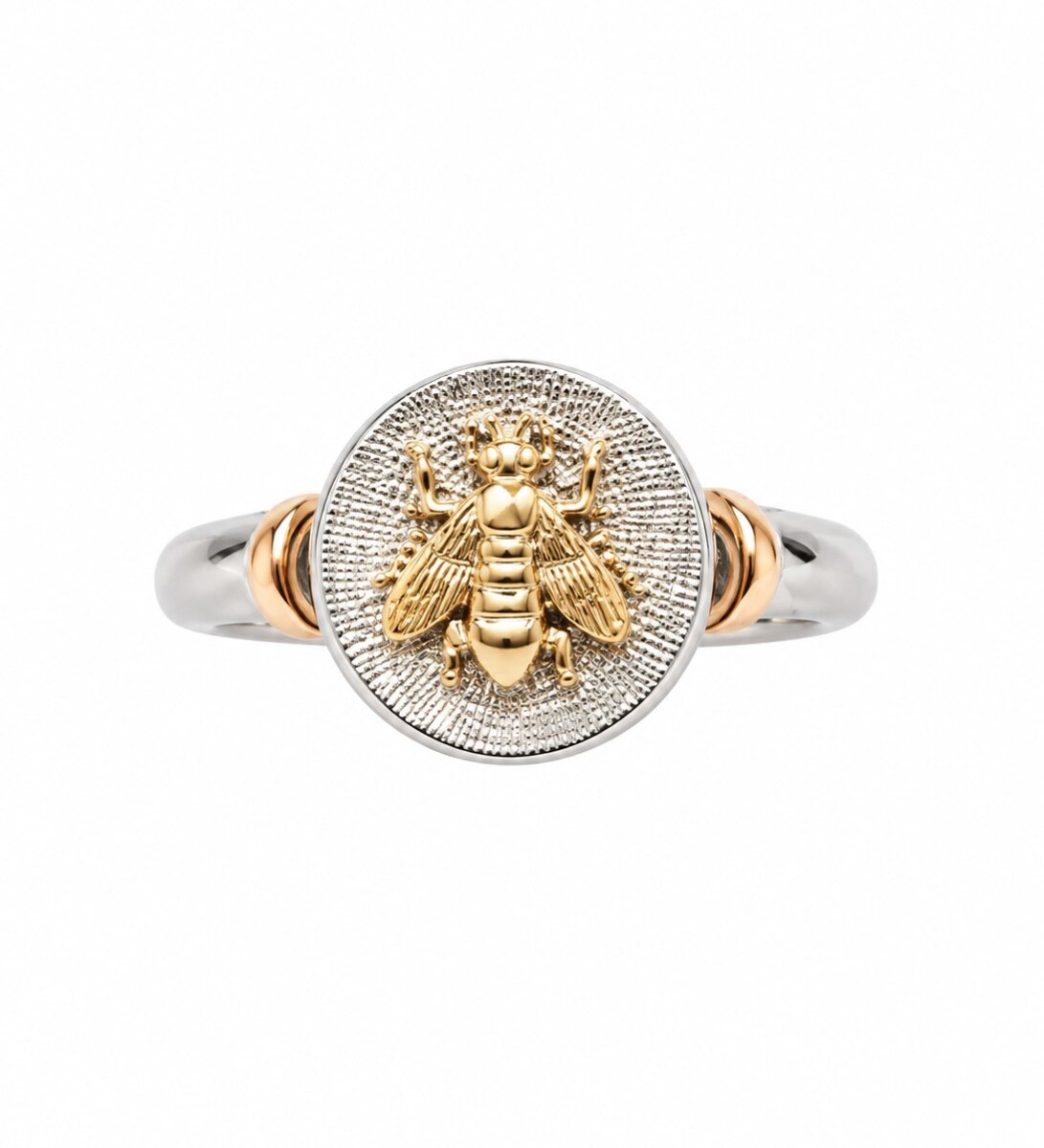 Anillo profesion Maestra plata y oro 9kt 