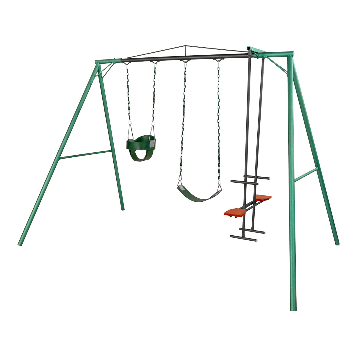 Hamaca de Plaza con caballito, hamacas de cincha y hamacad bebé altura 2,15 mts 