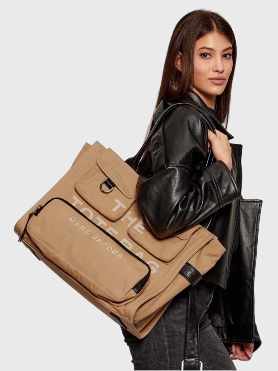 MARC JACOBS - THE CARGO CANVAS LARGE TOTE BAG 