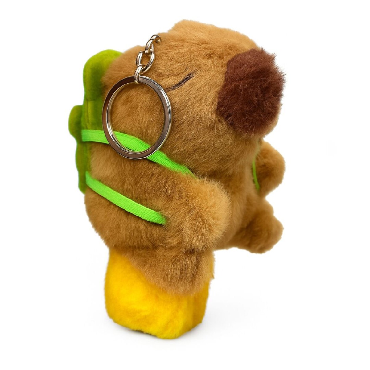 LLAVERO DE CAPIBARA CON MOCHILA • 14cm 