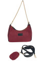 Cartera con cadena Bordó