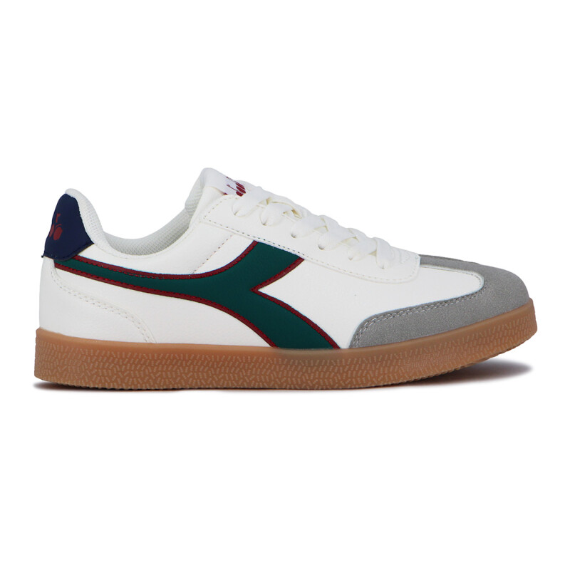 Diadora Bamtelo Pu Lifestyle Mujer / Blanco Hueso-verde Blanco-verde