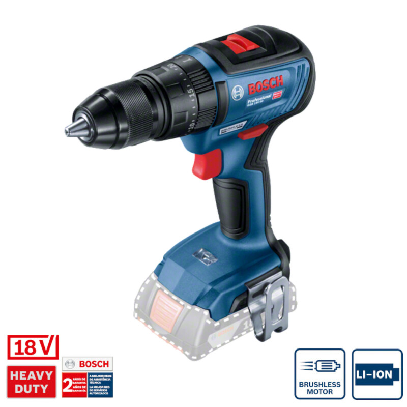 Taladro Percutor/Atornillador inalámbrico Bosch GSB 18V-50 Baretool Bosch Unica