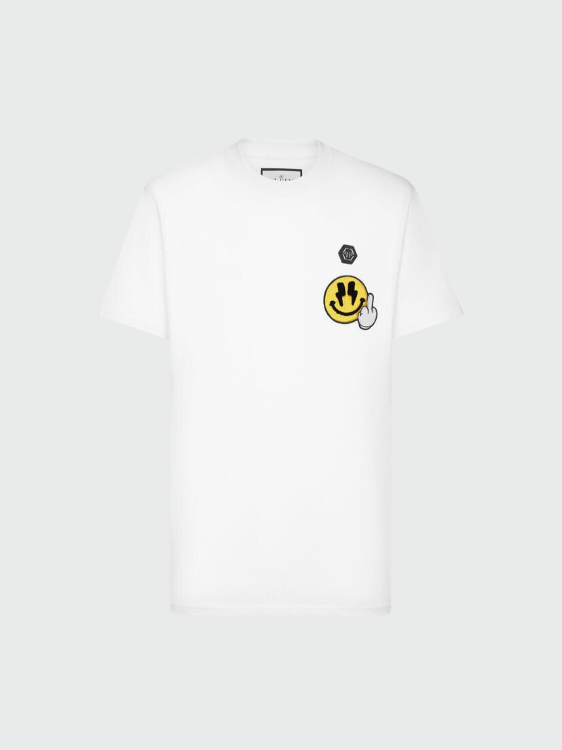PHILIPP PLEIN - camiseta blanca Smile de manga corta Blanco
