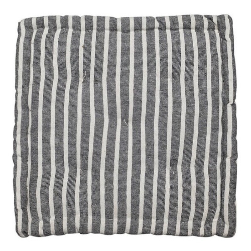 Almohadón Tatami Selecta en algodón 40x40cm RAYAS GRIS
